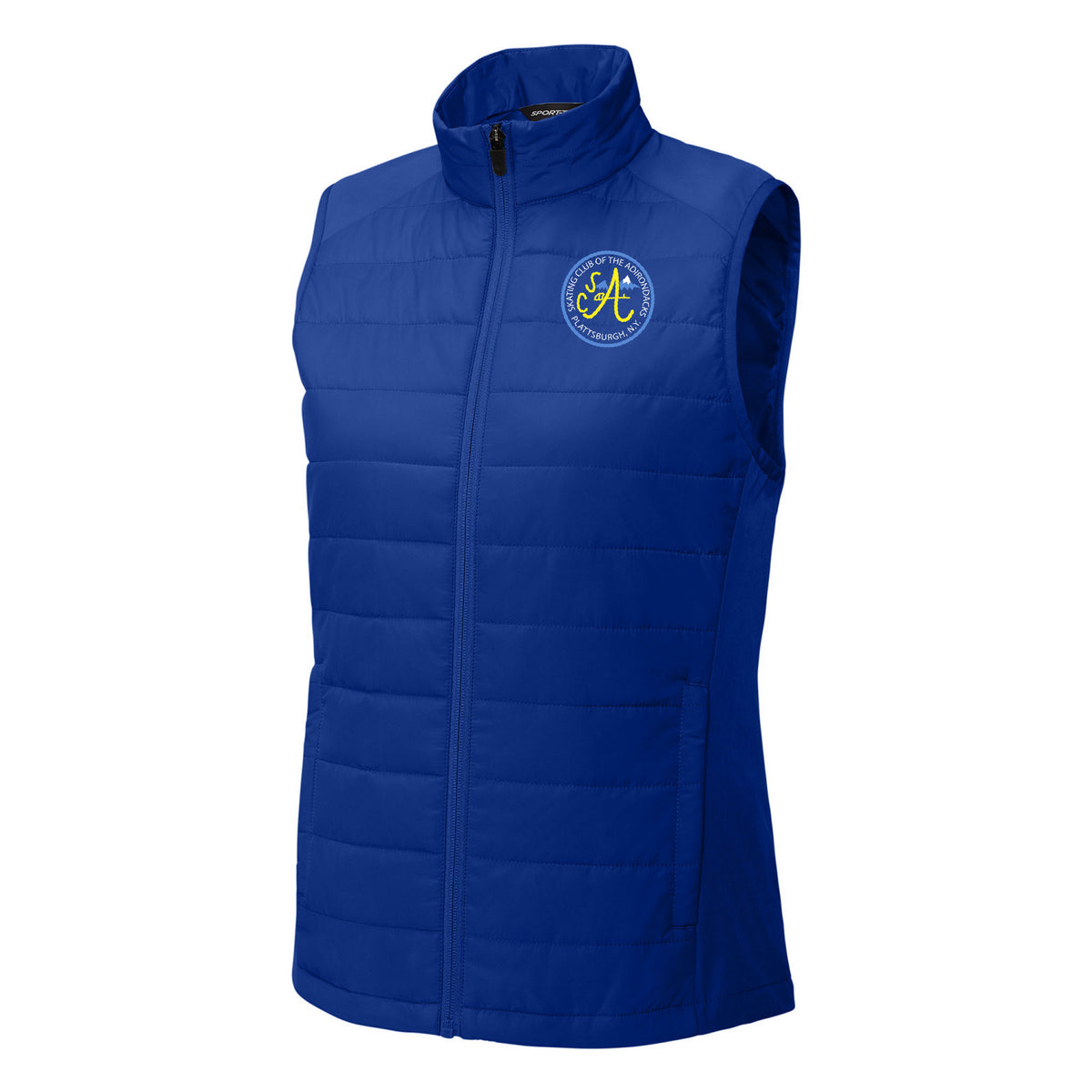 Women's Teknical Hybrid Vest — True Royal, Logo 2, front