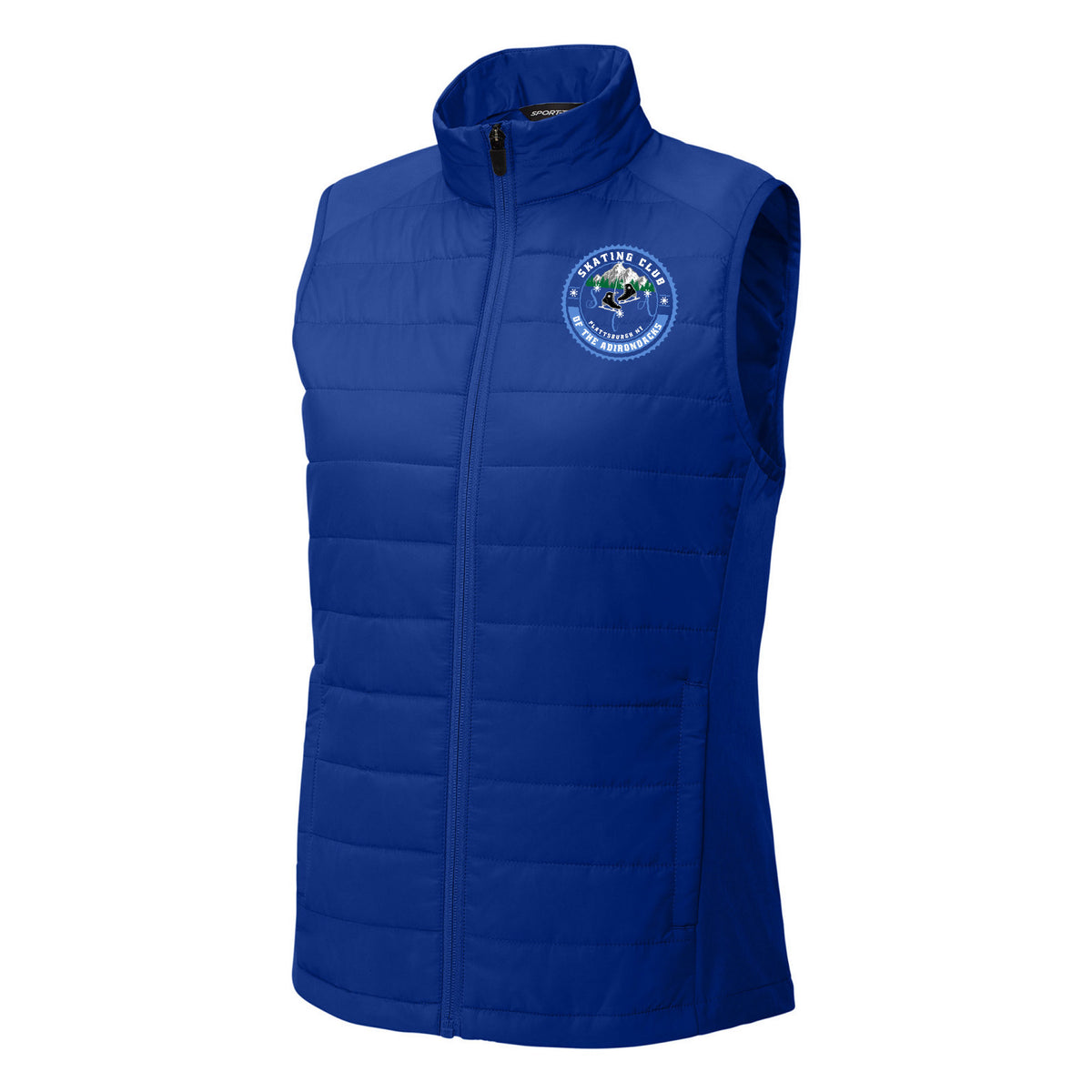 Women's Teknical Hybrid Vest — True Royal, Logo 1, front