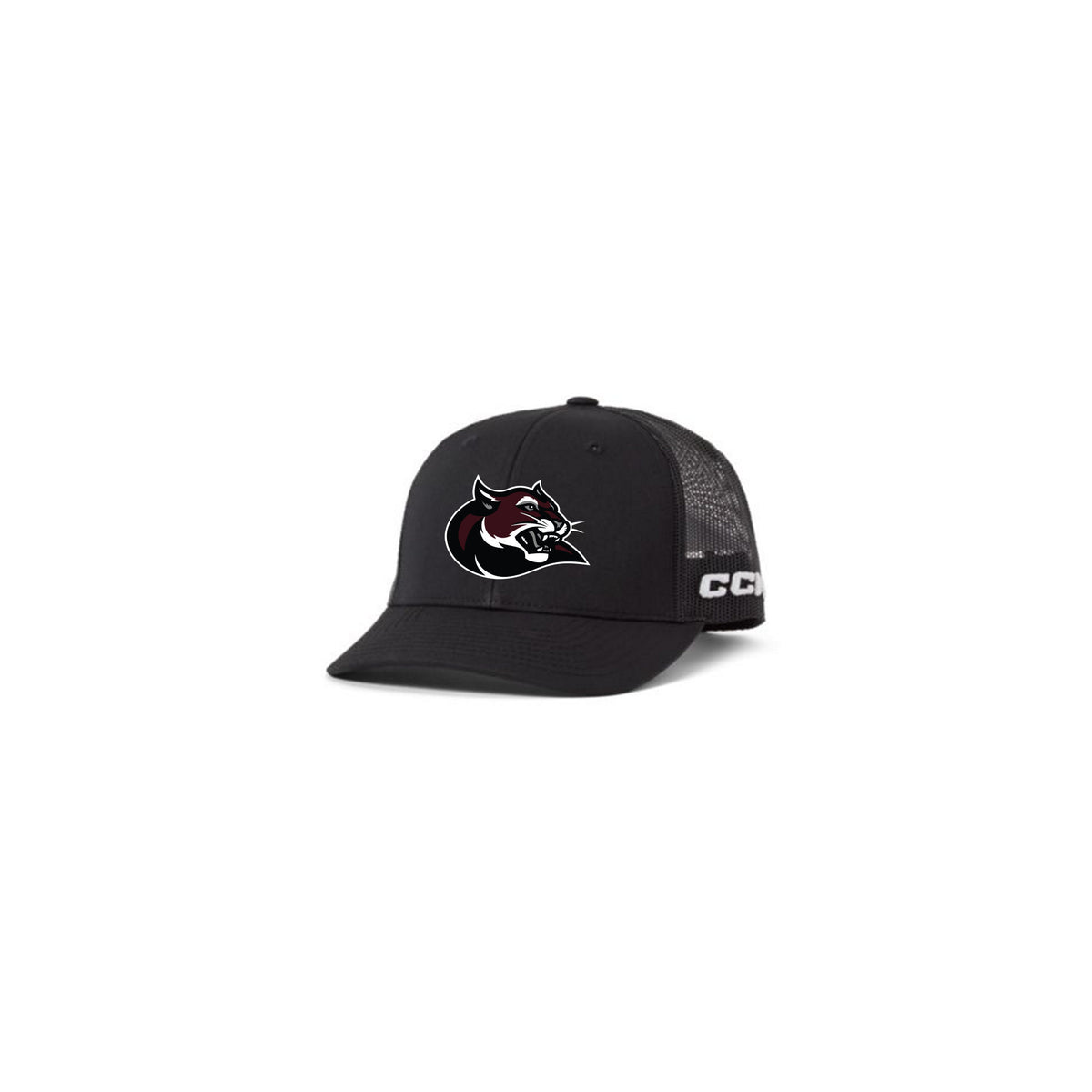 CCM S26 TEAM MESHBACK TRUCKER-BLACK — BLACK, front