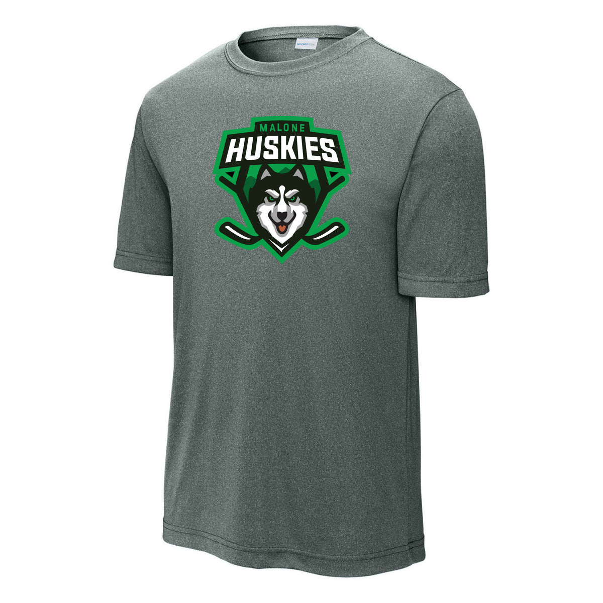 Adult Competitor Tee — Grey Concrete Heather, front