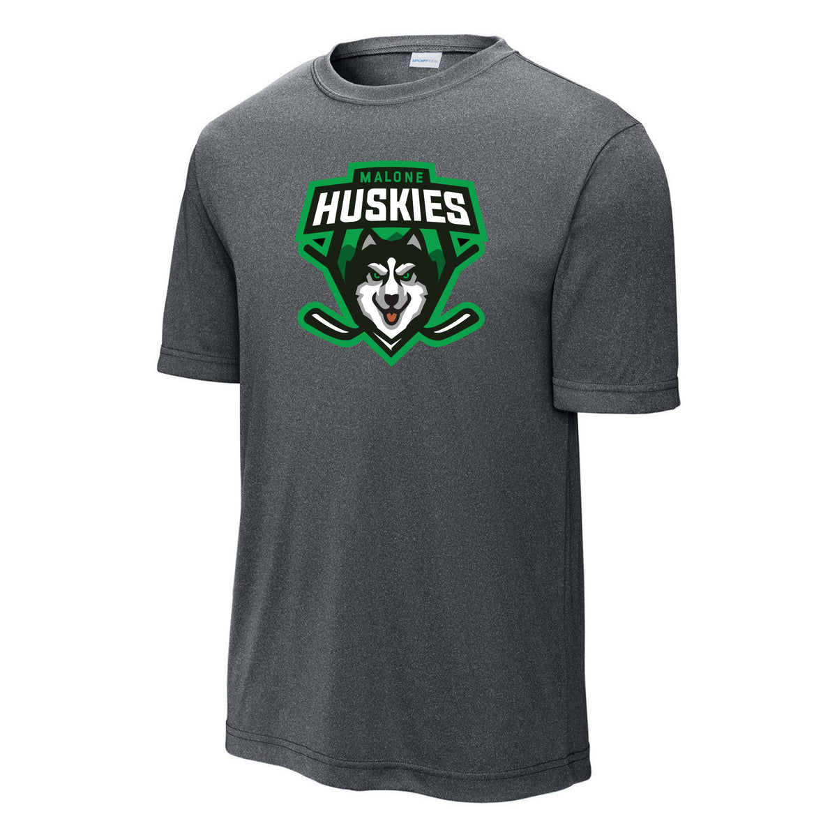 Adult Competitor Tee — Iron Grey Heather, front