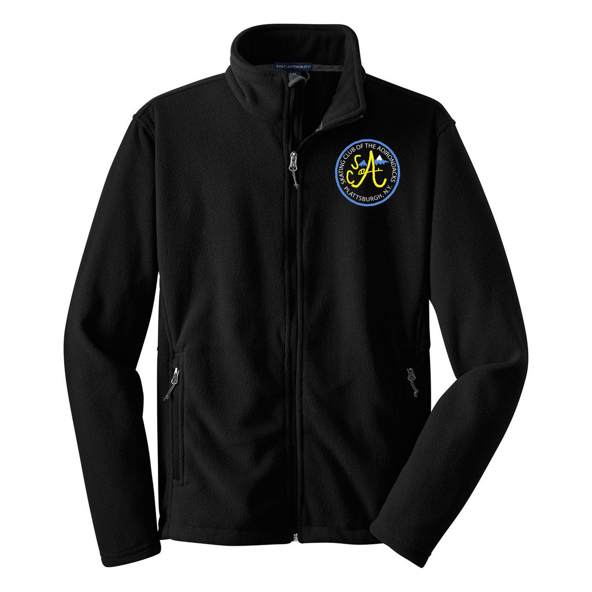 Port Authority Youth Value Fleece Jacket — Black, Logo 2, front