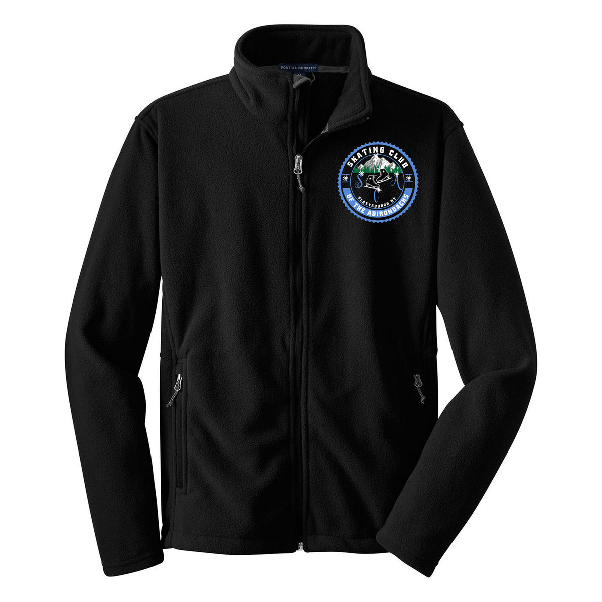 Port Authority Youth Value Fleece Jacket — Black, Logo 1, front