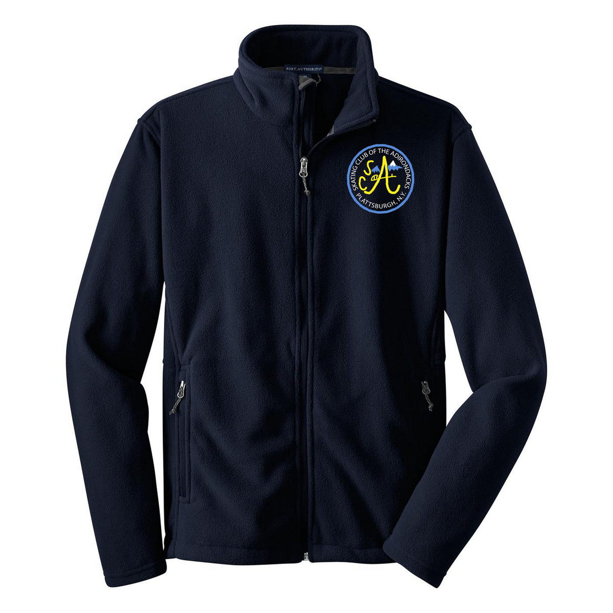Port Authority Youth Value Fleece Jacket — True Navy, Logo 2, front