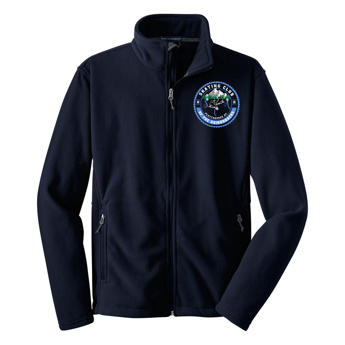 Port Authority Youth Value Fleece Jacket — True Navy, Logo 1, front