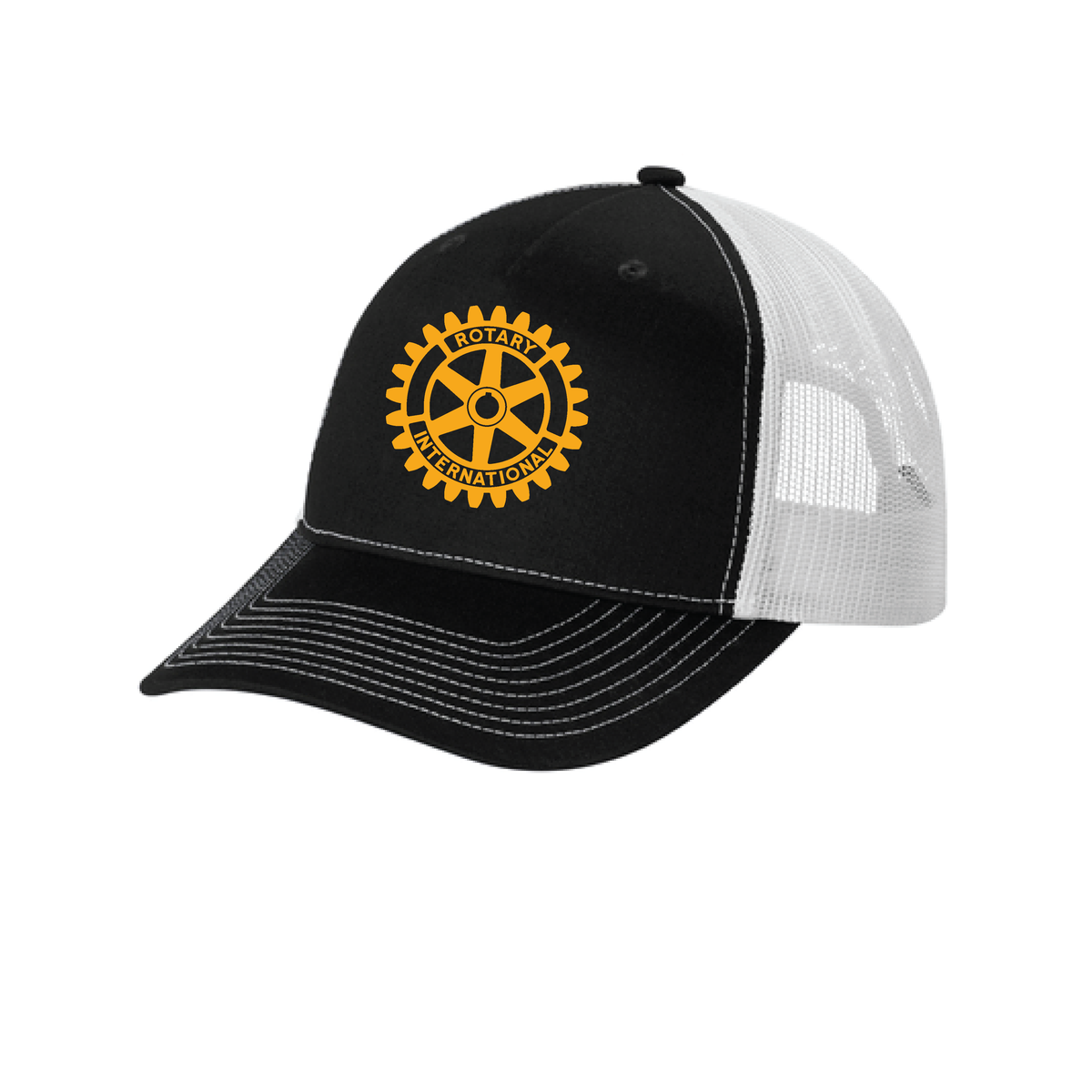 Embroidered Snapback Five-Panel Trucker Cap