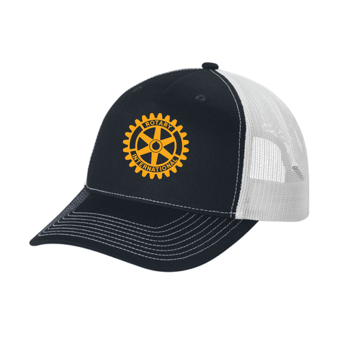 Embroidered Snapback Five-Panel Trucker Cap