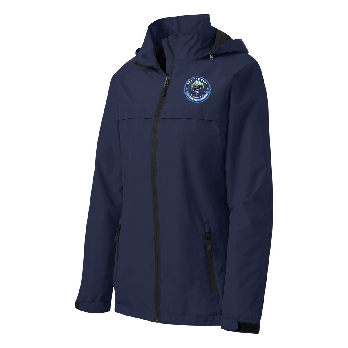 Port Authority Women's Torrent Waterproof Jacket — True Navy, Logo 1, front