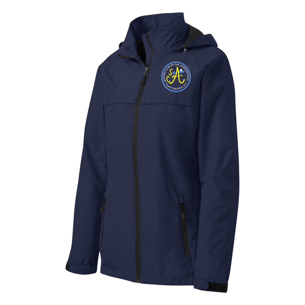 Port Authority Women's Torrent Waterproof Jacket — True Navy, Logo 2, front