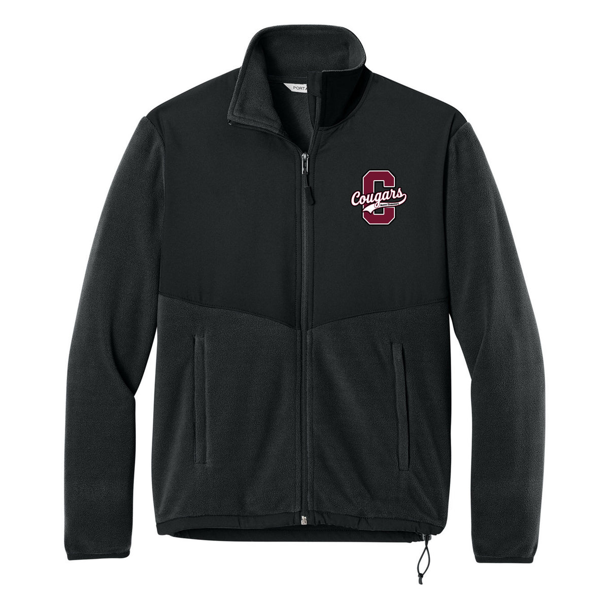 Port Authority Women's Therma-Tek Fleece Jacket — Black, C Logo, front