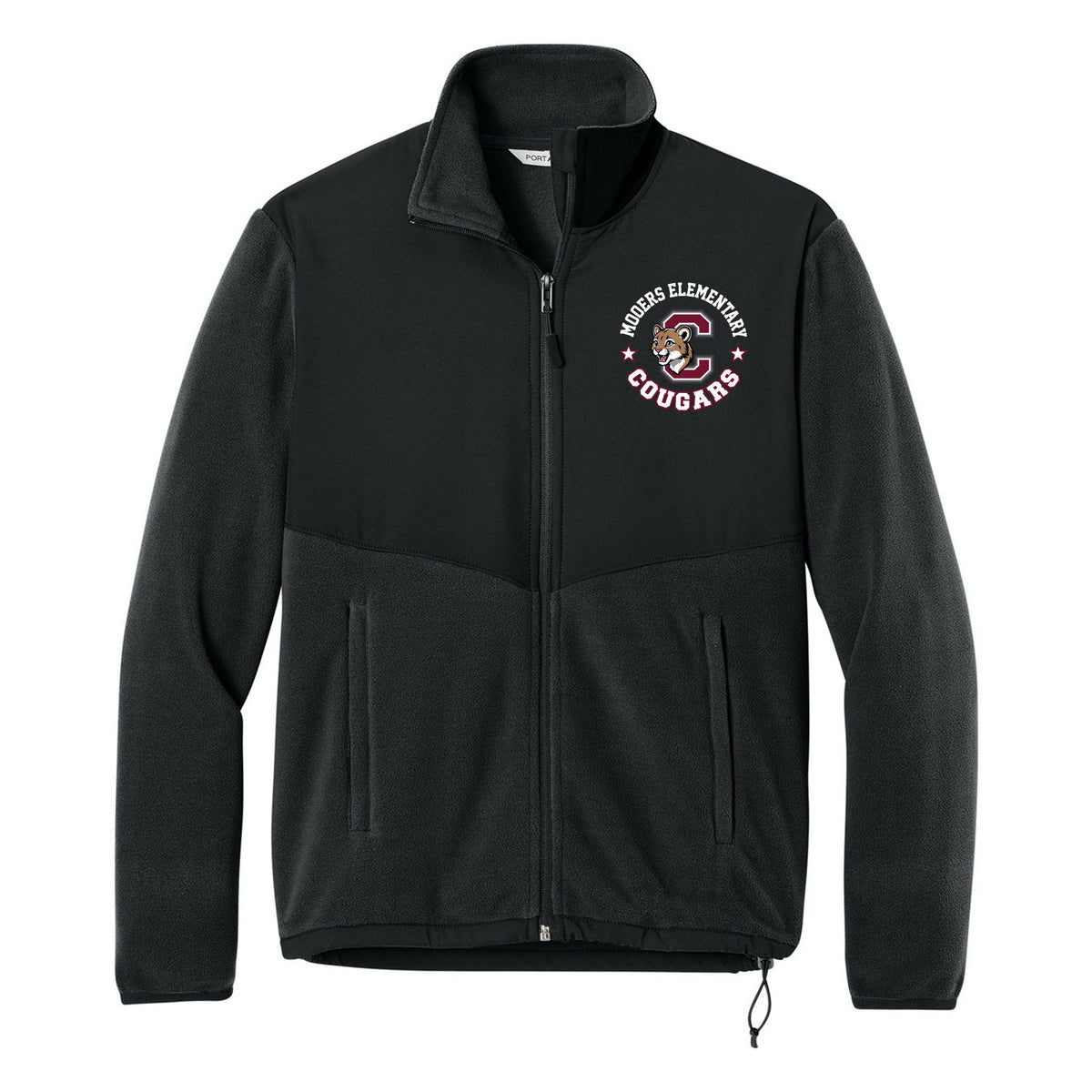 Port Authority Women's Therma-Tek Fleece Jacket — Black, Logo 1, front