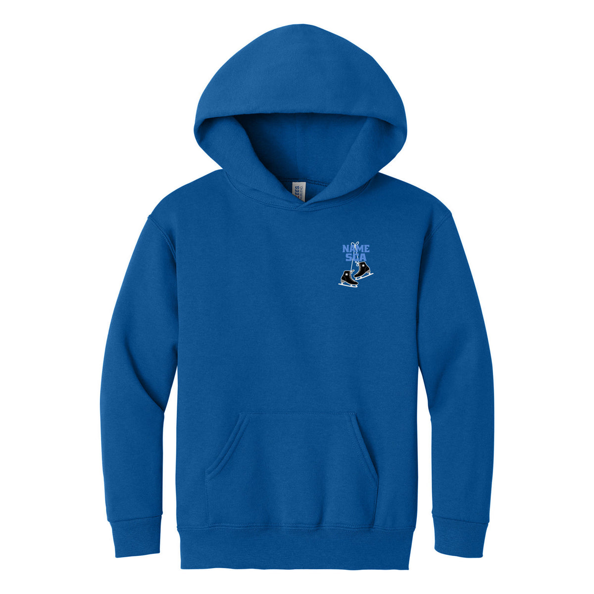 Jerzees - Youth NuBlend Pullover Hooded Sweatshirt — Royal, Logo 1, front