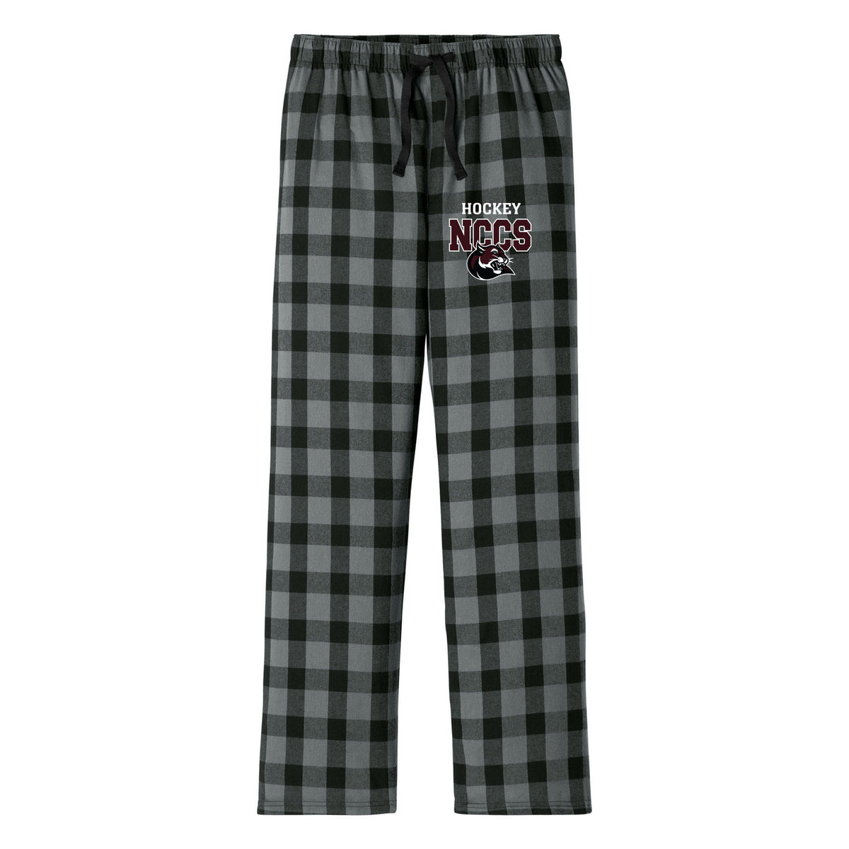District Flannel Plaid Pant — Grey/ Black Buffalo Check, front