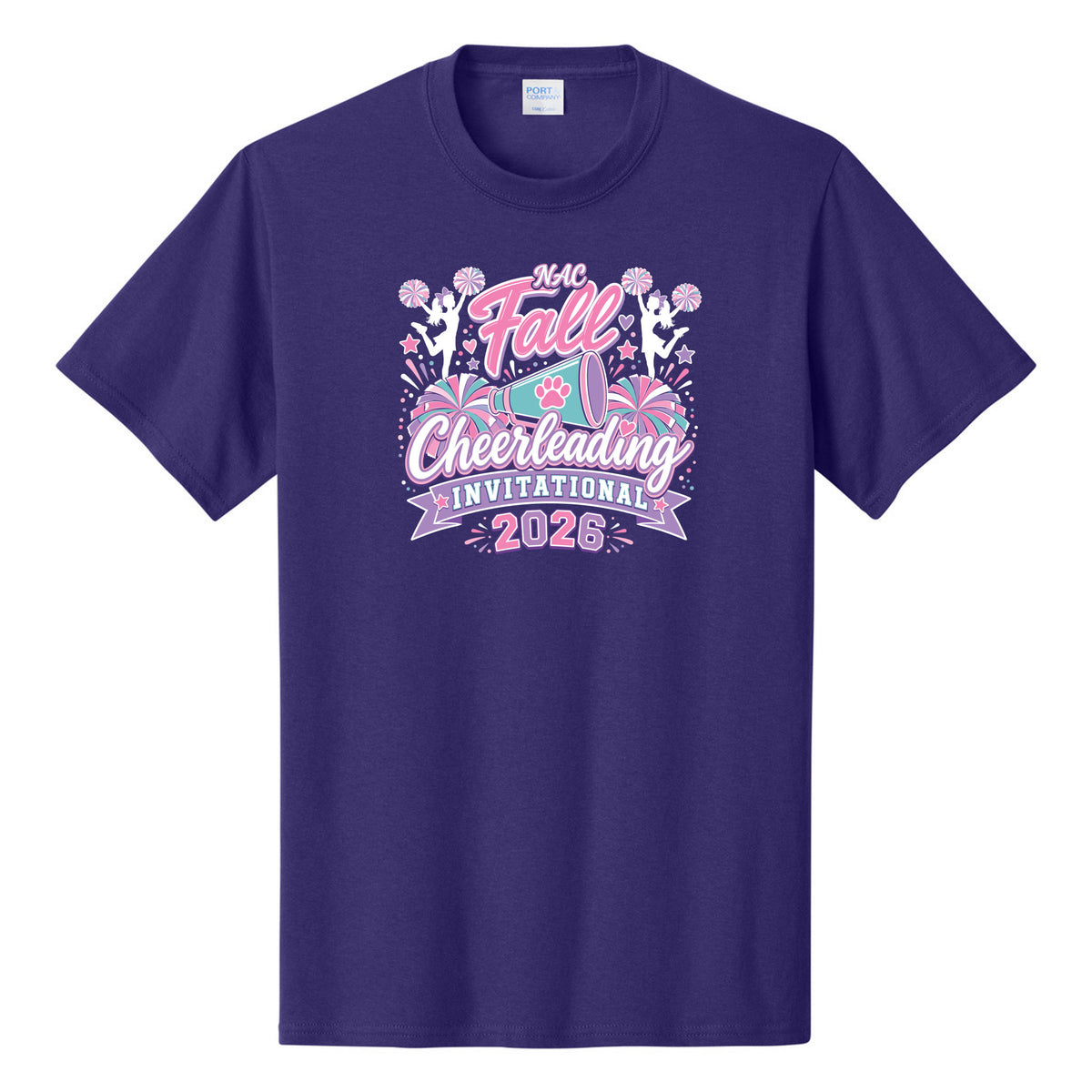 Core Cotton Tee — Team Purple, front