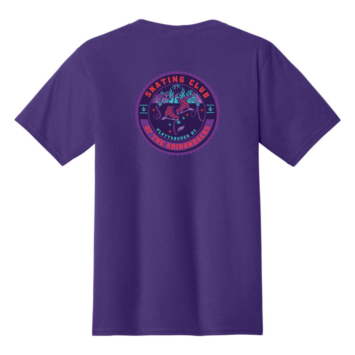 Adult Fan Favorite Tee — Team Purple, back