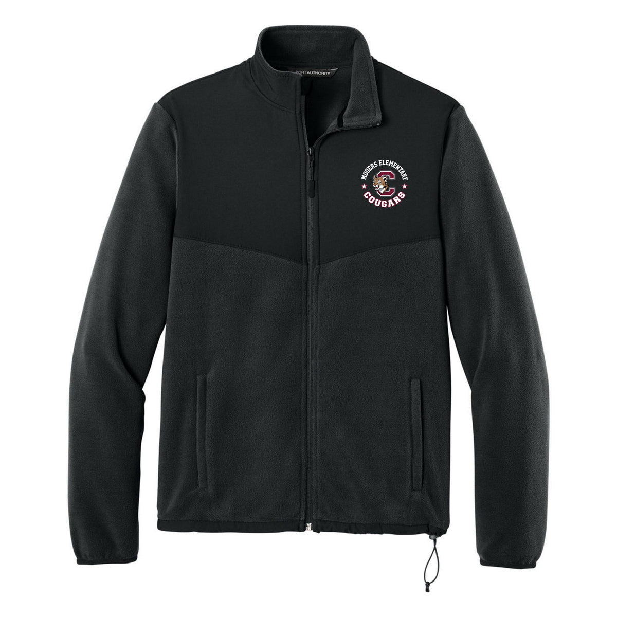 Port Authority Therma-Tek Fleece Jacket — Black, Logo 1, front