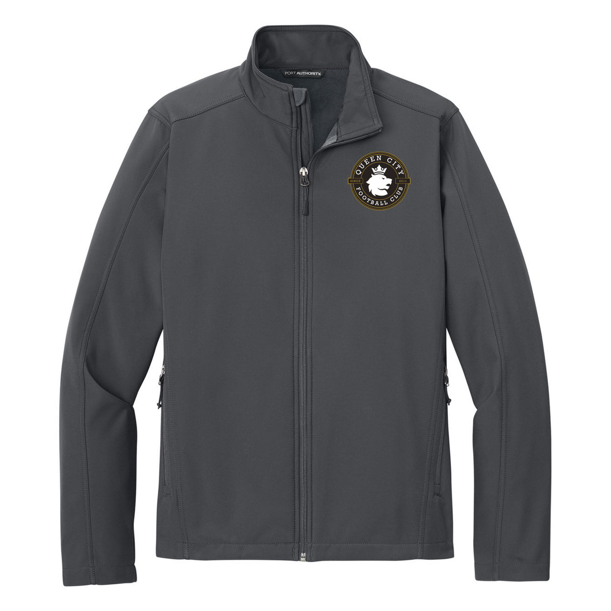 Port Authority Core Soft Shell Jacket — Battleship Grey, front