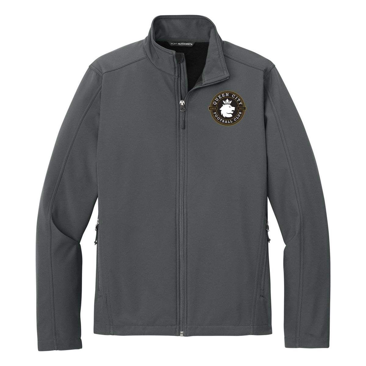 Port Authority Core Soft Shell Jacket — Deep Smoke, front