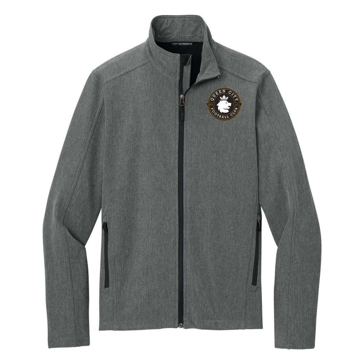 Port Authority Core Soft Shell Jacket — Pearl Grey Heather, front