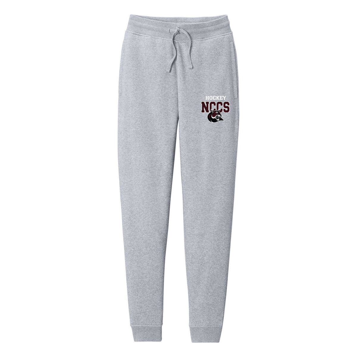 District V.I.T.Fleece Jogger — Light Heather Grey, front