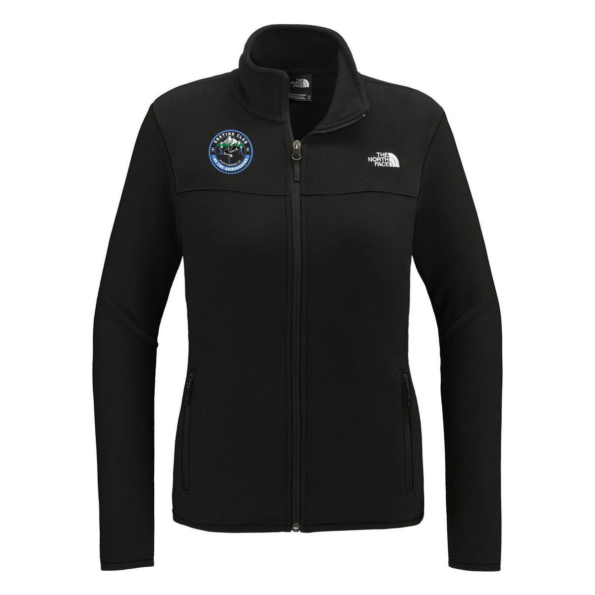 The North Face Women's Glacier Full-Zip Fleece Jacket — TNF Black, Logo 1, front