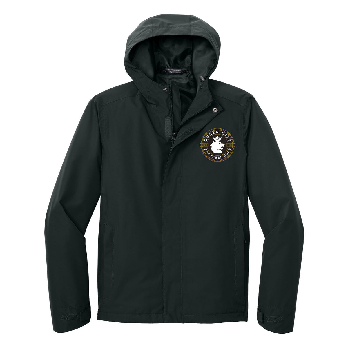 Port Authority C-FREE Rain Jacket — Deep Black, front