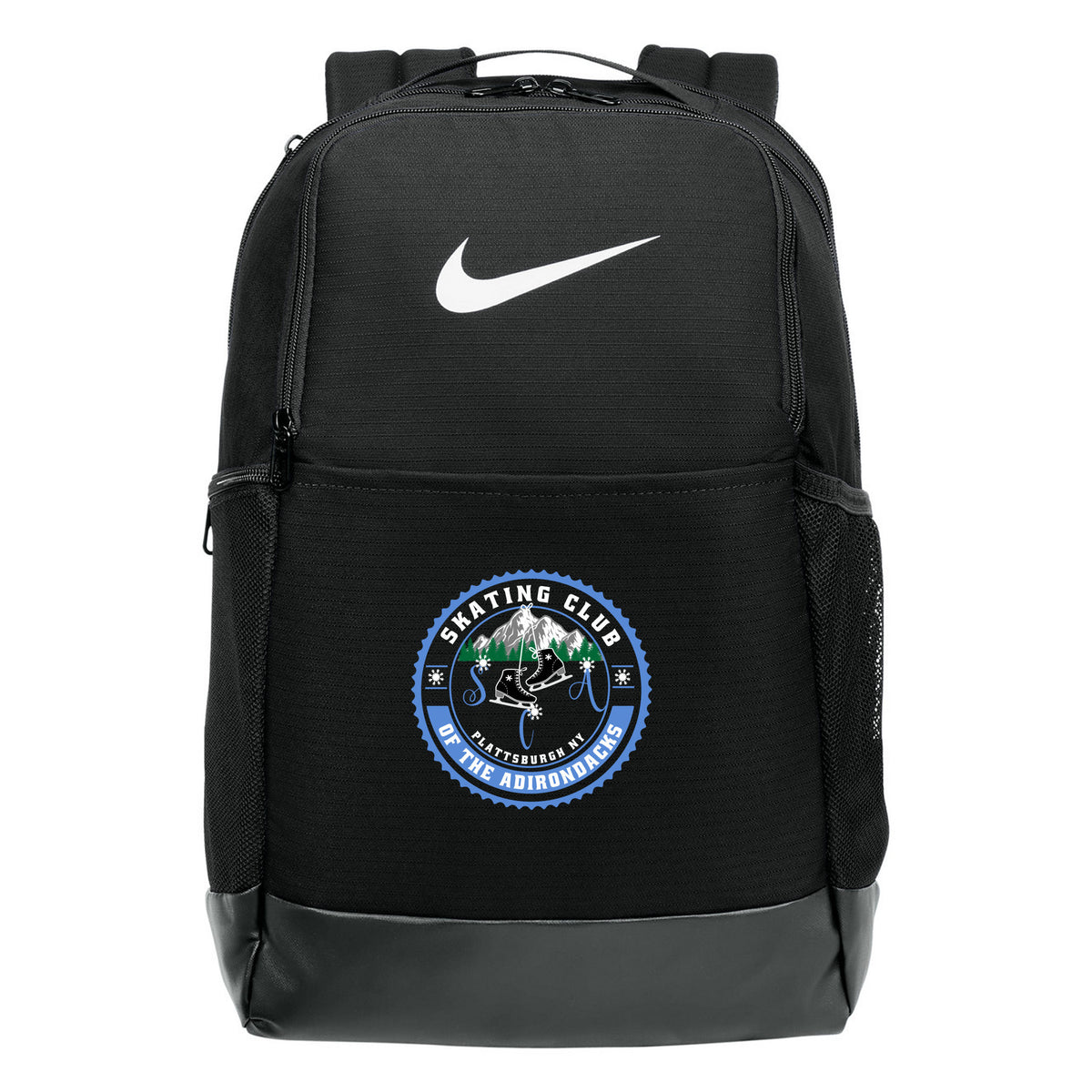 Nike Brasilia Medium Backpack — Black, Logo 1, front
