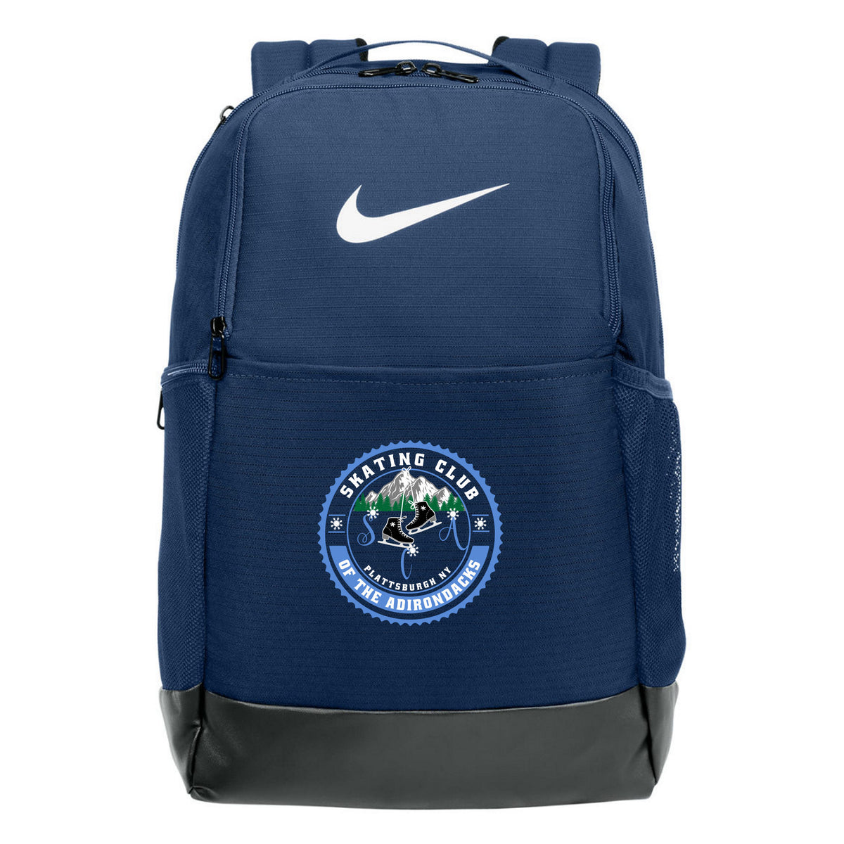 Nike Brasilia Medium Backpack — Midnight Navy, Logo 1, front