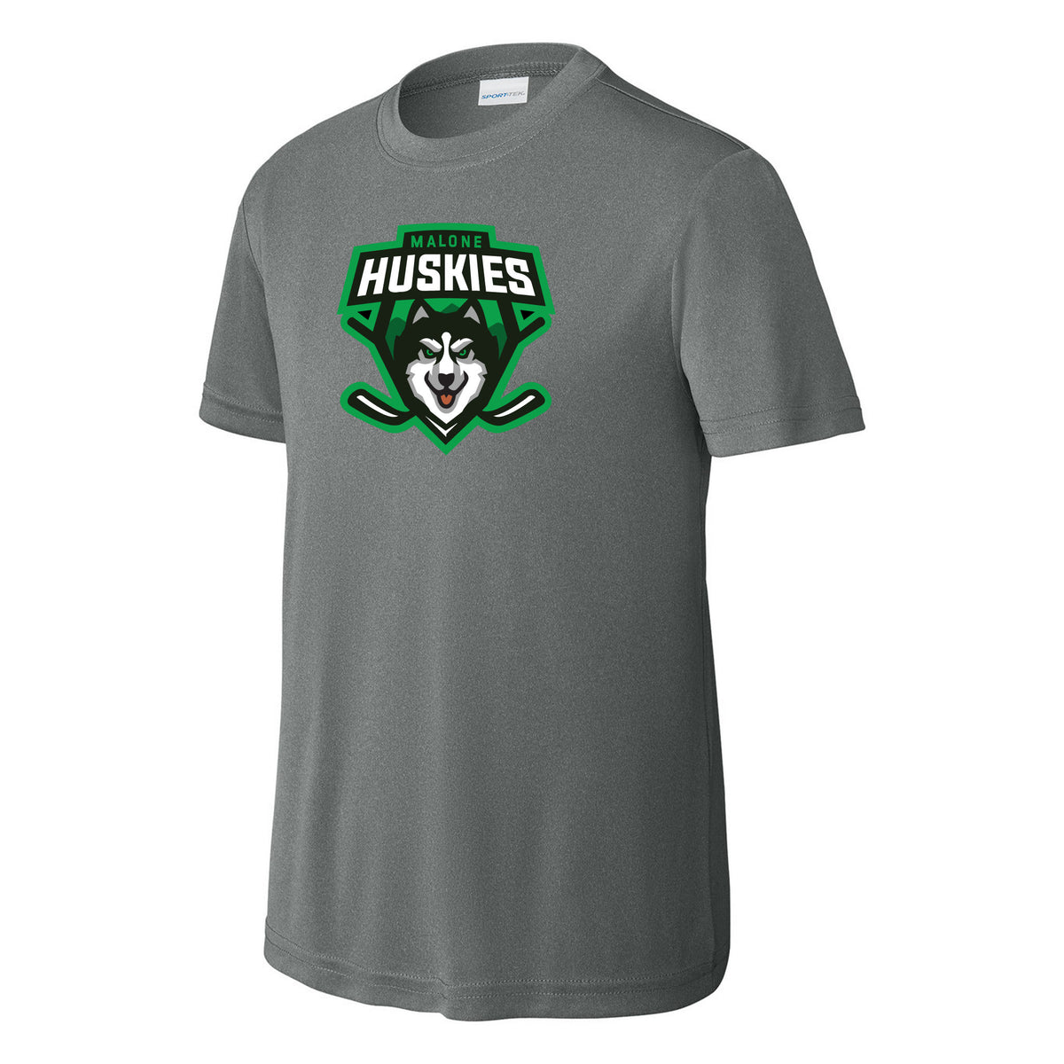 Youth Competitor Tee — Iron Grey Heather, front